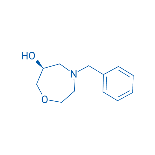 (S)-4-苄基-1,4-氧氮杂卓-6-醇 分子结构式