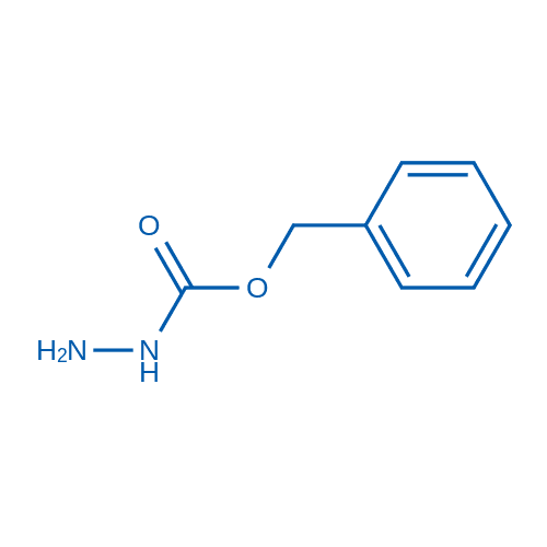 肼基甲酸苄酯 分子结构式