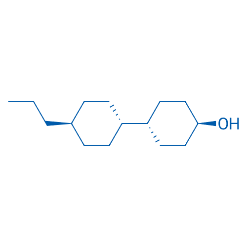 反-4-(反-4-丙基环己基)环己醇 分子结构式