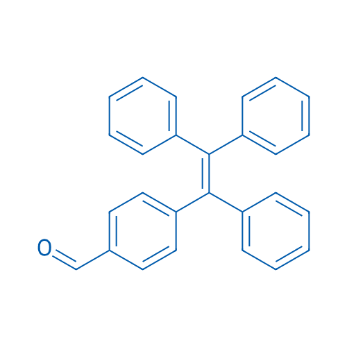 4-(1,2,2-三苯基乙烯基)苯甲醛 分子结构式
