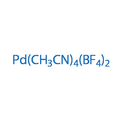 四(乙腈)四氟硼酸钯(II) 分子结构式