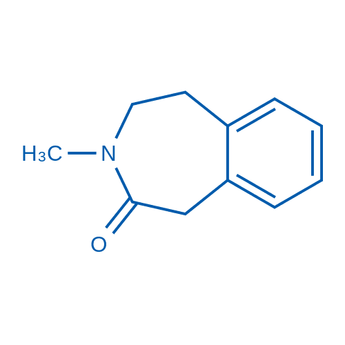 3-甲基-1,3,4,5-四氢苯并[d]氮杂螺-2-酮 分子结构式
