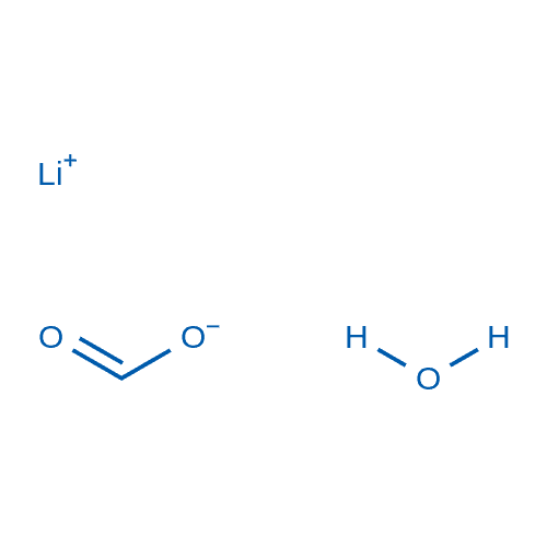 甲酸锂水合物 分子结构式