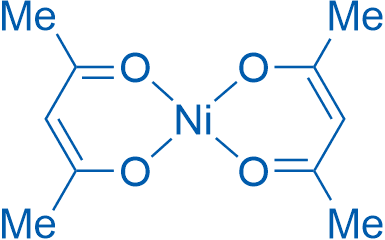 乙酰丙酮镍(II) 分子结构式