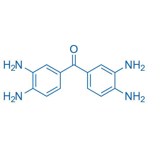 双(3,4-二氨基苯基)甲酮 分子结构式