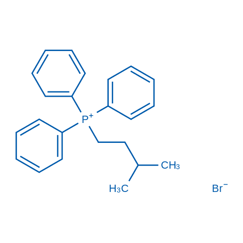 异戊基三苯基溴化鏻 分子结构式