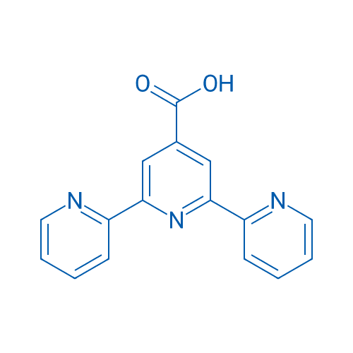 2,2':6',2"-三联吡啶-4-甲酸 分子结构式