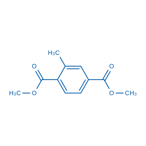 2-甲基对苯二甲酸二甲酯 分子结构式