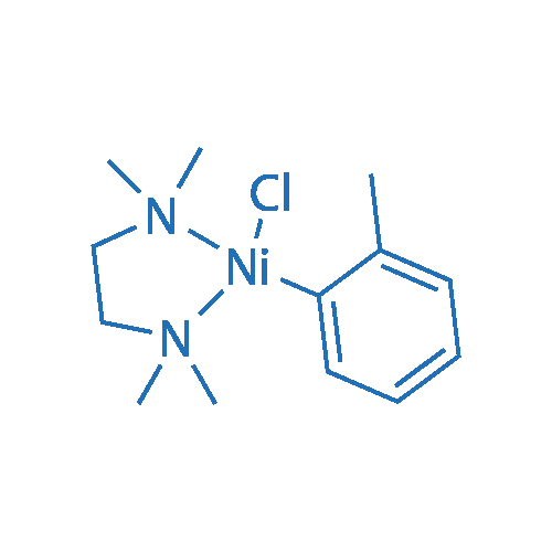 (TMEDA)Ni(o-tolyl)氯化物 分子结构式