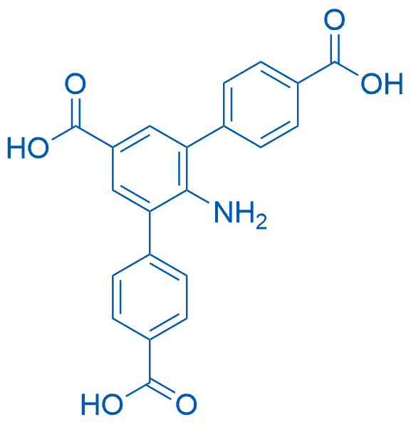 2'-氨基-[1,1':3',1''-三联苯]-4,4'',5'-三羧酸 分子结构式